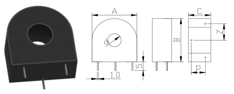 Type A: Dual pins, usually smaller in size and smaller in current range, usually using ultra-fine crystal cores with higher precision;  Type B: Four-pin parallel pins, usually the current is from large to small, usually using ultra-microcrystalline iron core, so the accuracy is higher；  Type C: Front and rear parallel pins, usually the current is from large to small, usually using ultra-microcrystalline iron core, so the accuracy is higher;  Class D: Three-pin, usually use silicon steel wound core, so the accuracy is not as good as the ultra-microcrystalline core, but the load capacity is strong.